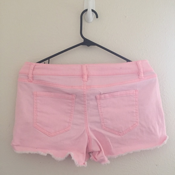 Pink Distressed Shorts - Picture 2 of 2